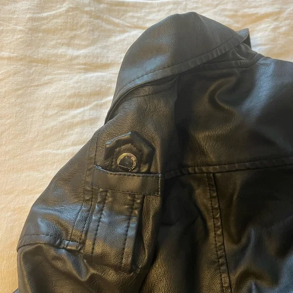 NWT Blank NYC Leather bomber Jacket M - Picture 5 of 9